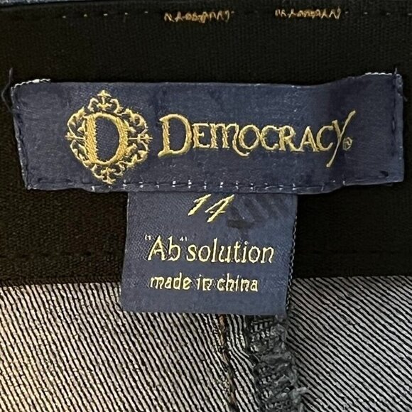 Democracy "Ab" Solution Mid-Rise Ankle Skinny Jeans Size 14 - Picture 5 of 7